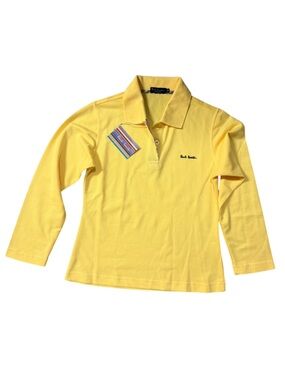 Paul Smith Kids Yellow Long Sleeve Polo M Designer Uniform